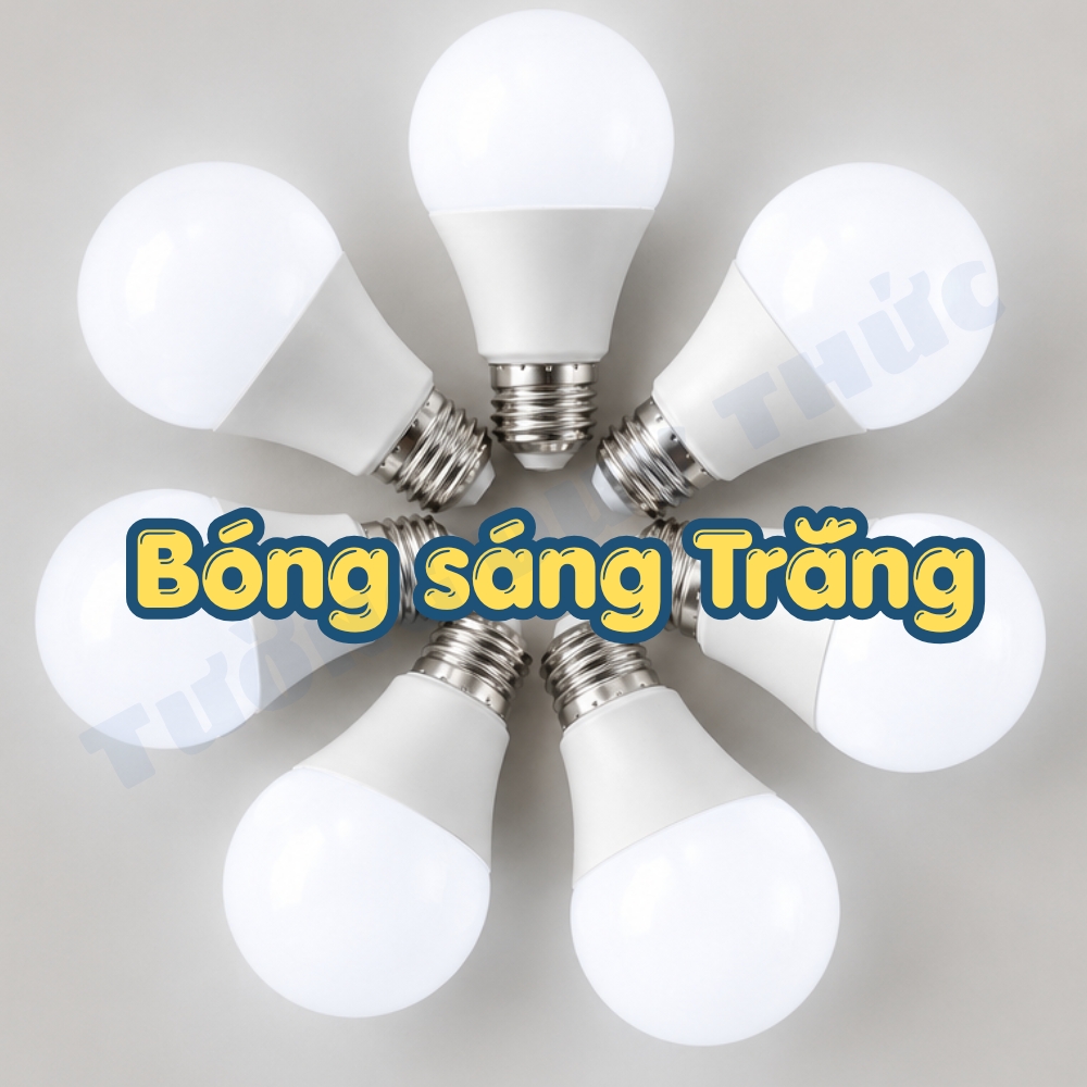 bóng màu sáng trắng