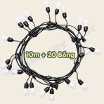 dây 10 mét 20 bóng màu đen