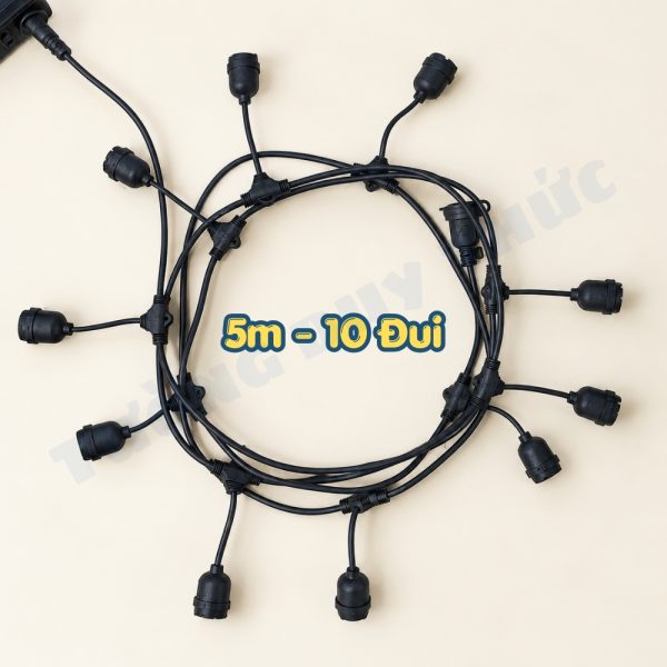 dây 5 mét 10 đui không bóng
