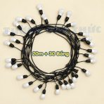 dây đen 20m 30 bóng