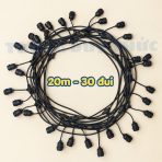 dây đen 20m 30 bóng