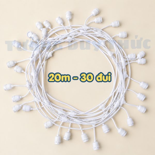 dây trắng 20m 30 đui